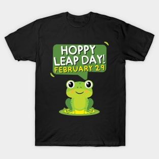 Hoppy Leap Day February 29 Funny Frog T-Shirt